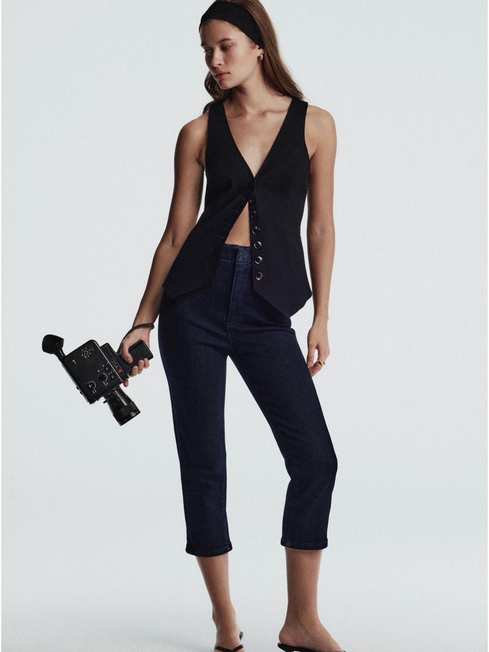 Maeve Rodeo Drive High-Rise Crop Skinny Jeans — Dark Denim- New without tag